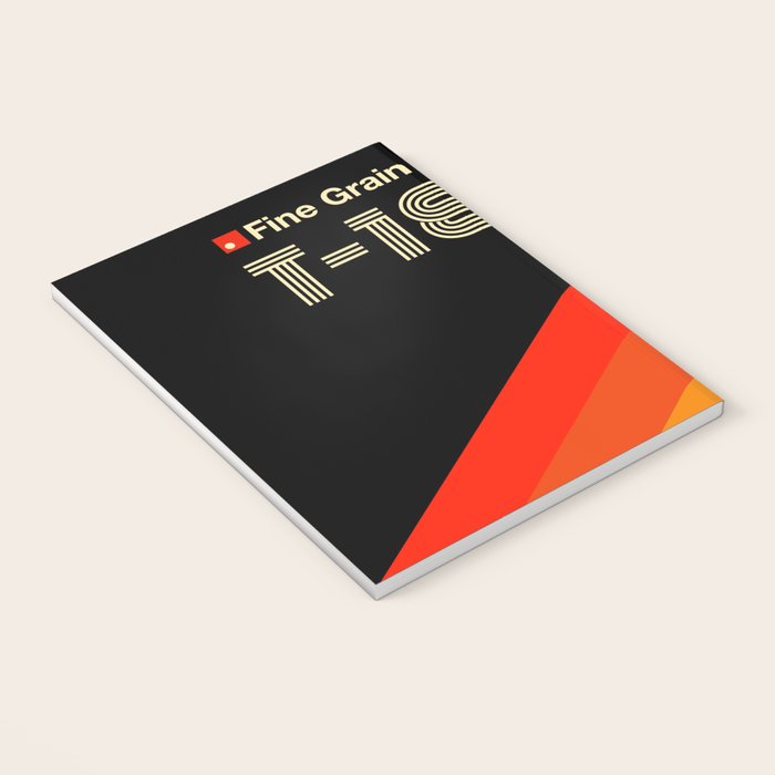 VHS cassette, case T-180 - retrowave poster, retrowave art Notebook Gallery Image 3