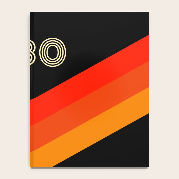 VHS cassette, case T-180 - retrowave poster, retrowave art Notebook Gallery Image 4