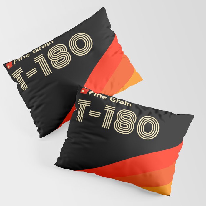 VHS cassette, case T-180 - retrowave poster, retrowave art Pillow Sham Gallery Image 3