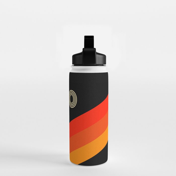 VHS cassette, case T-180 - retrowave poster, retrowave art Water Bottle Gallery Image 2