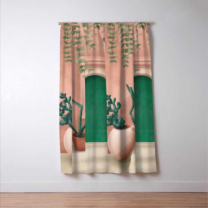 Green Door Window Curtain Gallery Image 3