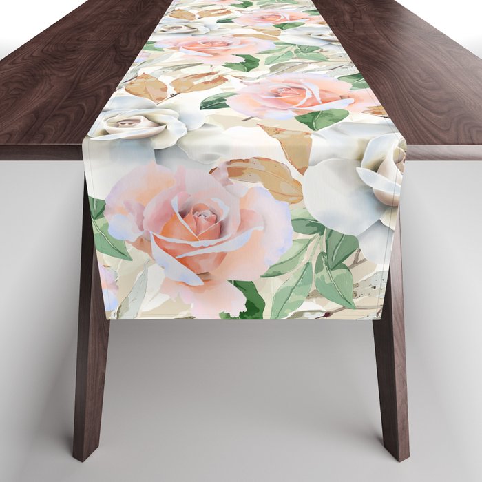 Nice flowered lush garden 4 Table Runner Gallery Image 1