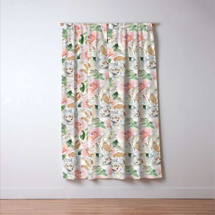 Nice flowered lush garden 4 Window Curtain Gallery Image 3