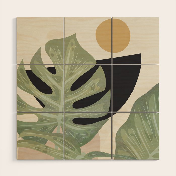 Elegant Shapes 16 Wood Wall Art Gallery Image 1