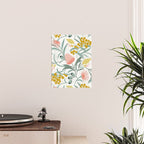 Flora Australis White Poster Gallery Image 2