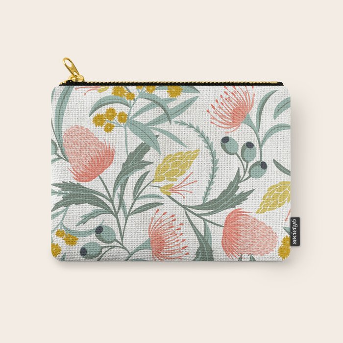 Flora Australis White Carry All Pouch Gallery Image 1
