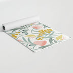 Flora Australis White Yoga Mat Gallery Image 2