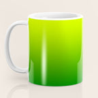 Bright Chartreuse Green Ombre Coffee Mug Gallery Image 3