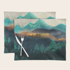 Green Wild Mountainside Placemat Gallery Image 1