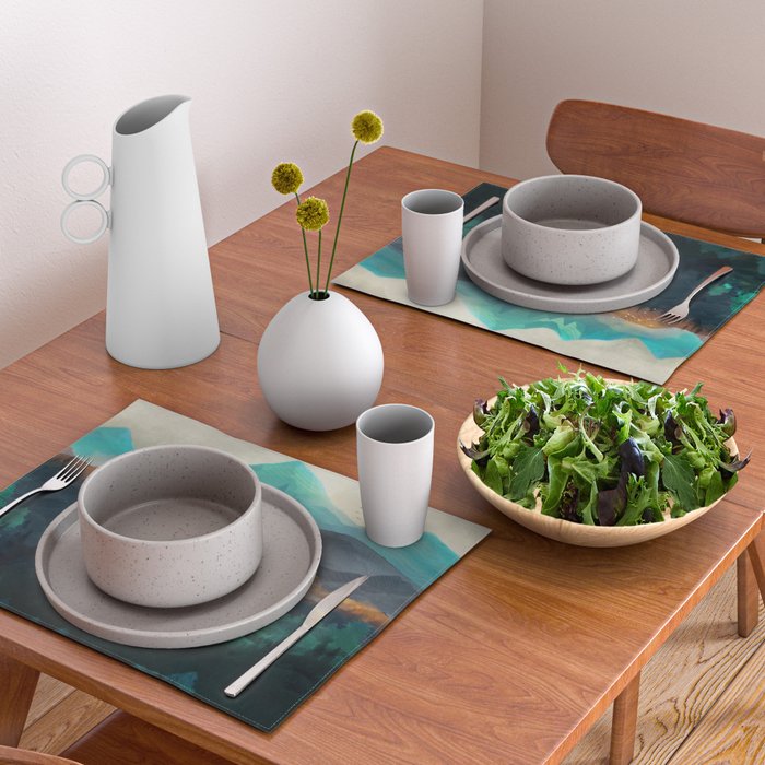 Green Wild Mountainside Placemat Gallery Image 2