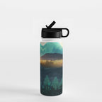 Green Wild Mountainside Water Bottle Gallery Image 1