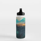 Green Wild Mountainside Water Bottle Gallery Image 3