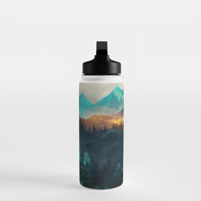 Green Wild Mountainside Water Bottle Gallery Image 3