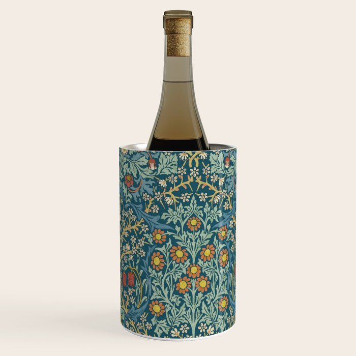 William Morris Vintage Blackthorn Bright Indigo Wine Chiller Gallery Image 2