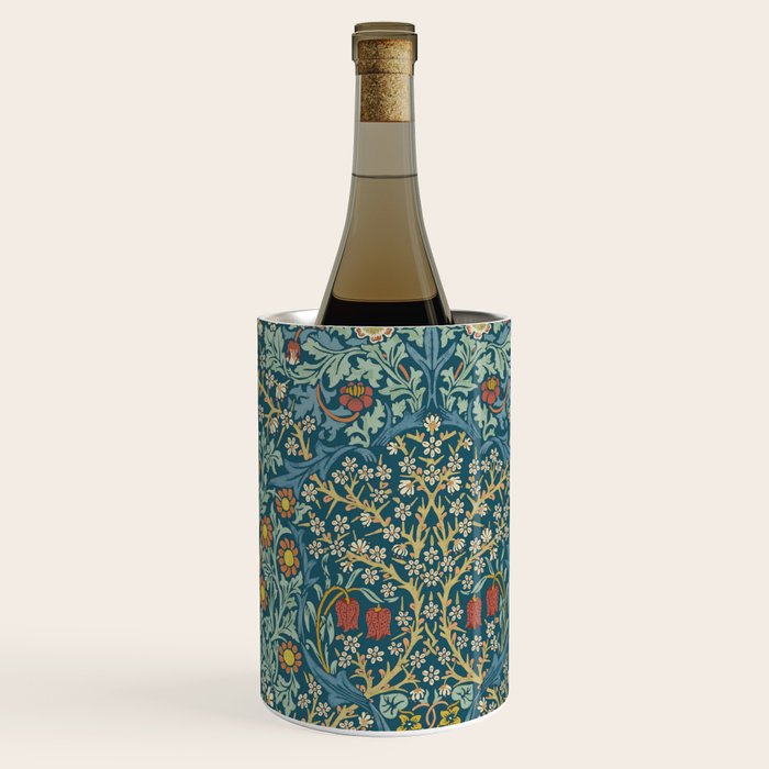 William Morris Vintage Blackthorn Bright Indigo Wine Chiller Gallery Image 1