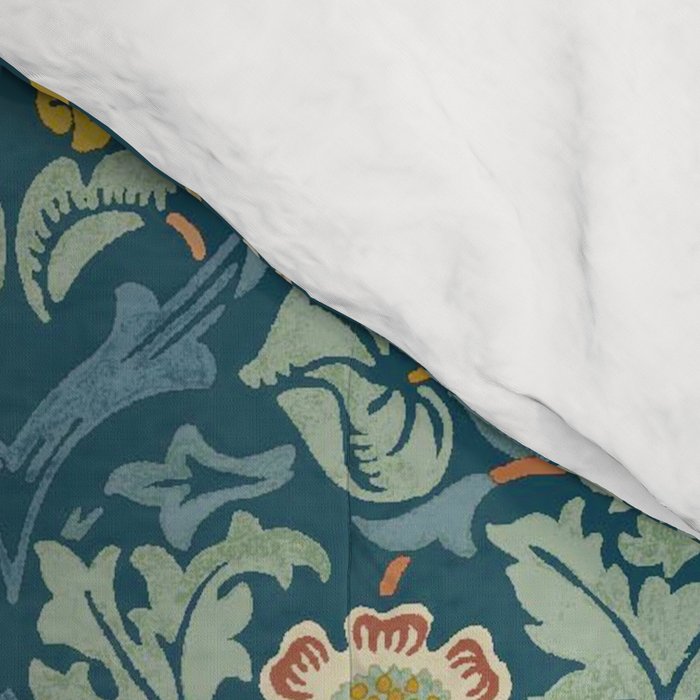 William Morris Vintage Blackthorn Bright Indigo Comforter Gallery Image 4