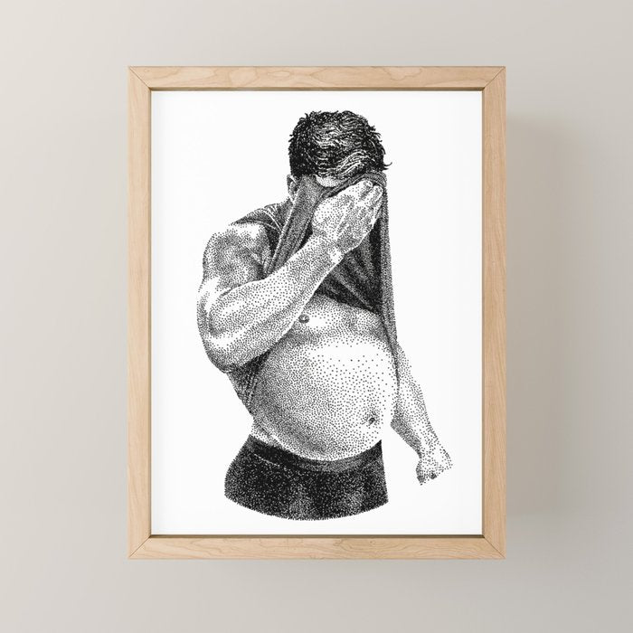 Dadbod - NOODDOODs Mini Art Print Gallery Image 1