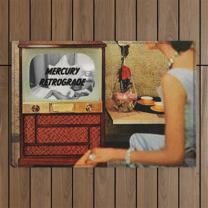 Spooky Mercury Retrograde Outdoor Rug Gallery Image 1