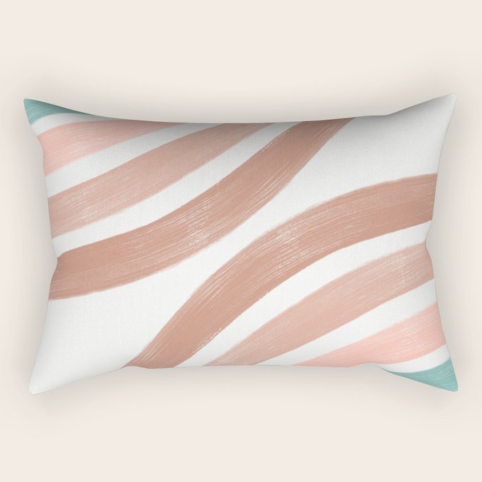 Double Retro Rainbows Rectangular Pillow Gallery Image 1