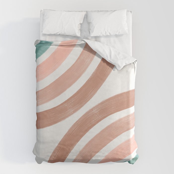 Double Retro Rainbows Duvet Cover Gallery Image 1