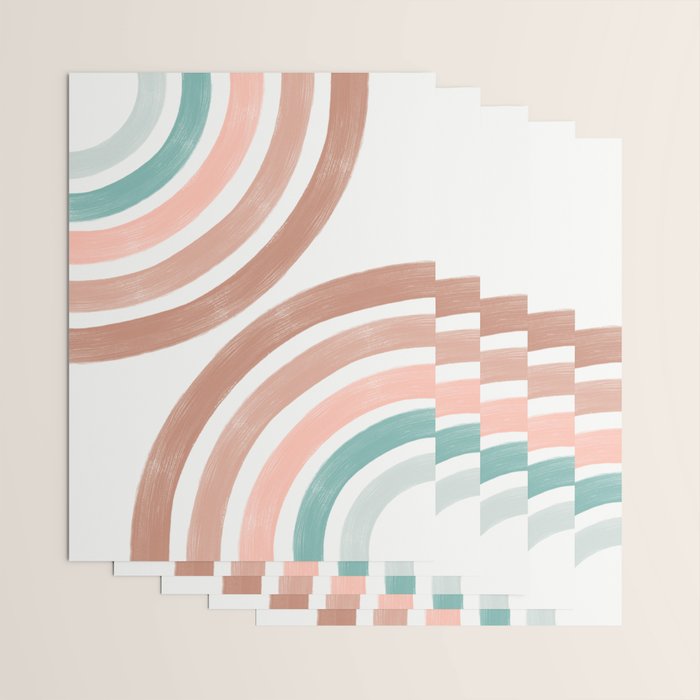 Double Retro Rainbows Wrapping Paper Gallery Image 3