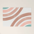 Double Retro Rainbows Welcome Mat Gallery Image 1