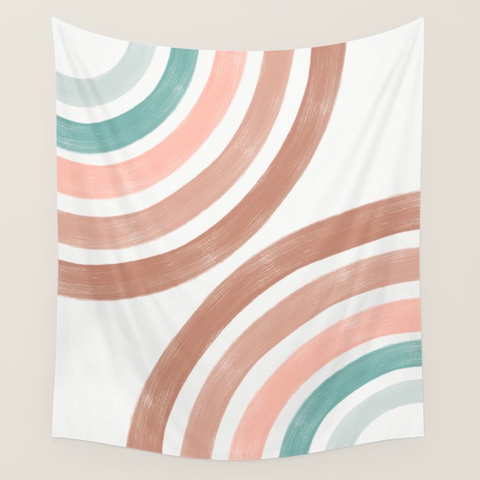 Double Retro Rainbows Wall Tapestry Gallery Image 4