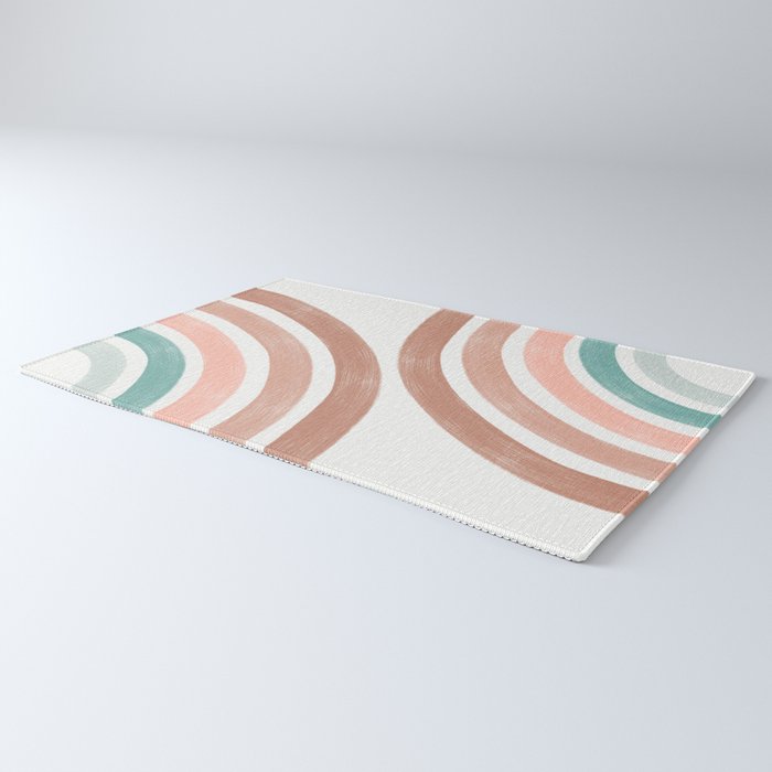 Double Retro Rainbows Rug Gallery Image 3