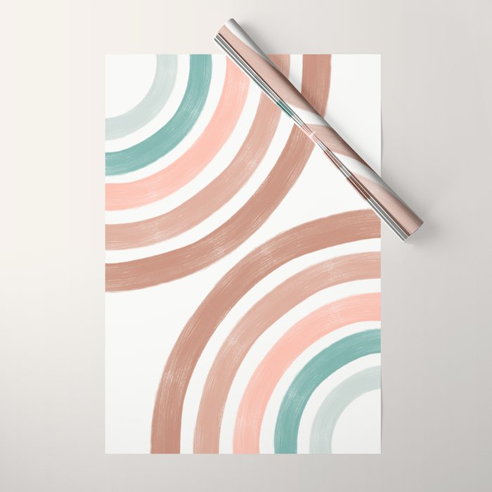 Double Retro Rainbows Wrapping Paper Gallery Image 1