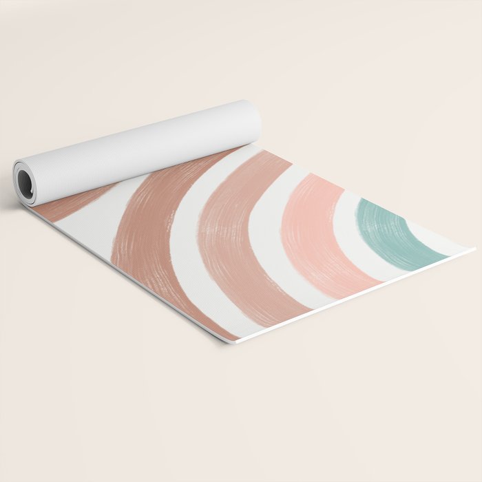 Double Retro Rainbows Yoga Mat Gallery Image 2