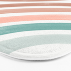Double Retro Rainbows Bath Mat Gallery Image 3