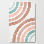 Double Retro Rainbows Cutting Board Gallery Image 1