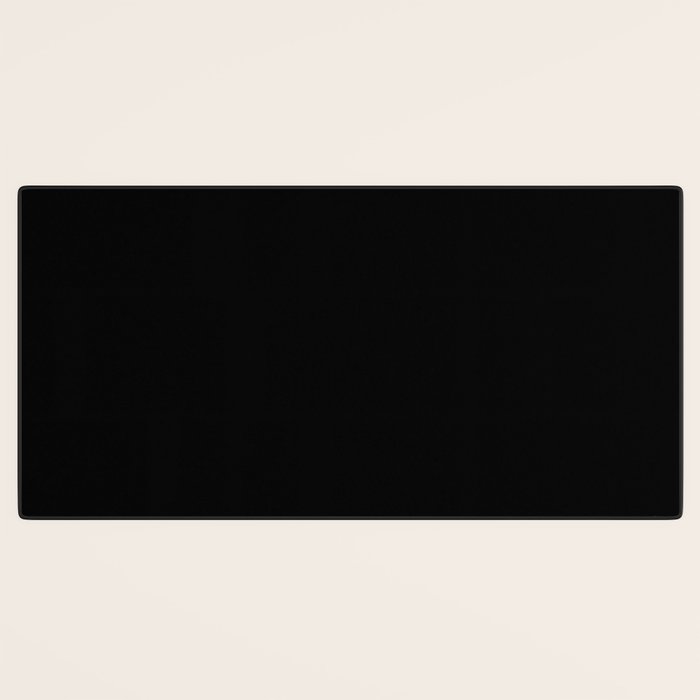 Solid Black Desk Mat Gallery Image 3