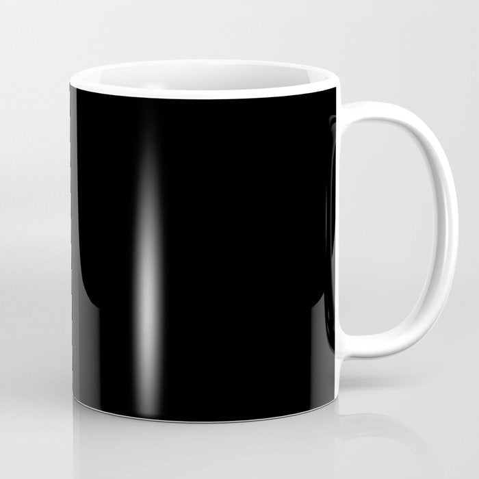 Solid Black Coffee Mug Gallery Image 1