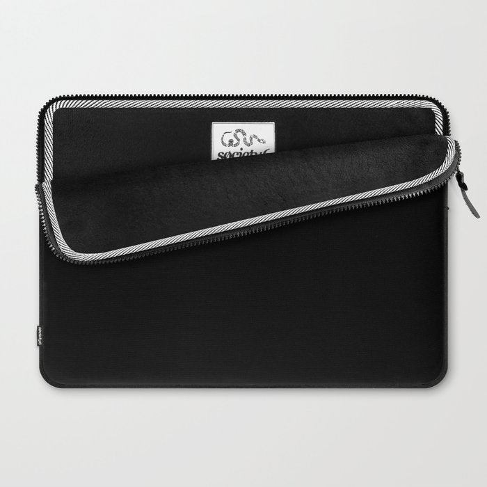 Solid Black Laptop Sleeve Gallery Image 2
