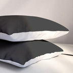 Solid Black Pillow Sham Gallery Image 3