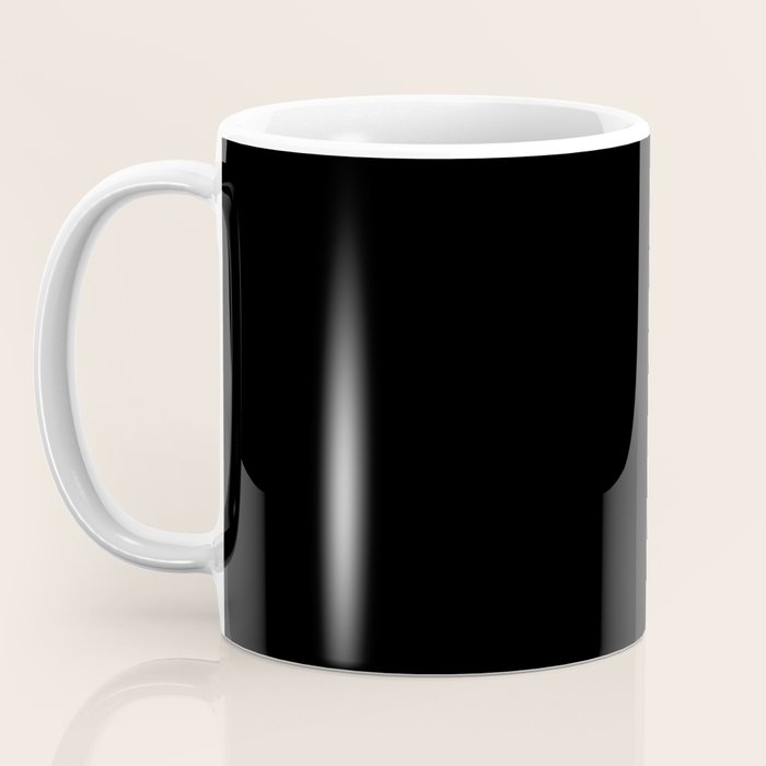 Solid Black Coffee Mug Gallery Image 3