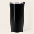 Solid Black Travel Mug Gallery Image 2