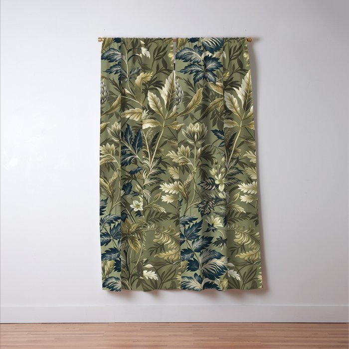Botanical Tropics of Eden Window Curtain Gallery Image 3