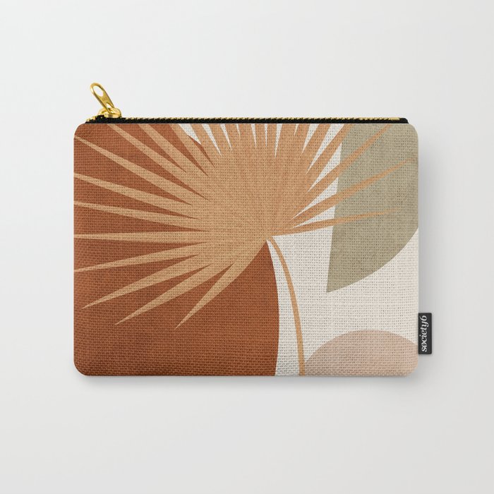 Tropical Leaf- Abstract Art 14 Carry All Pouch Gallery Image 1