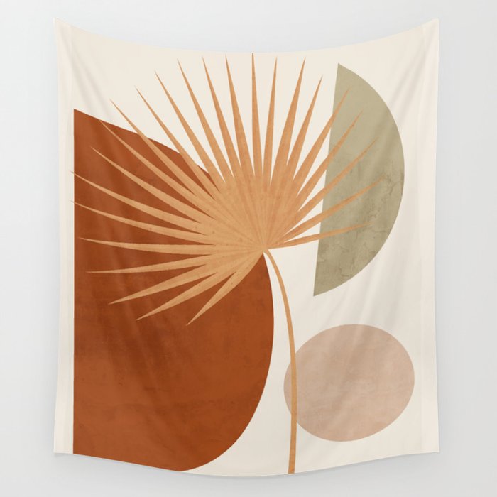 Tropical Leaf- Abstract Art 14 Wall Tapestry Gallery Image 4