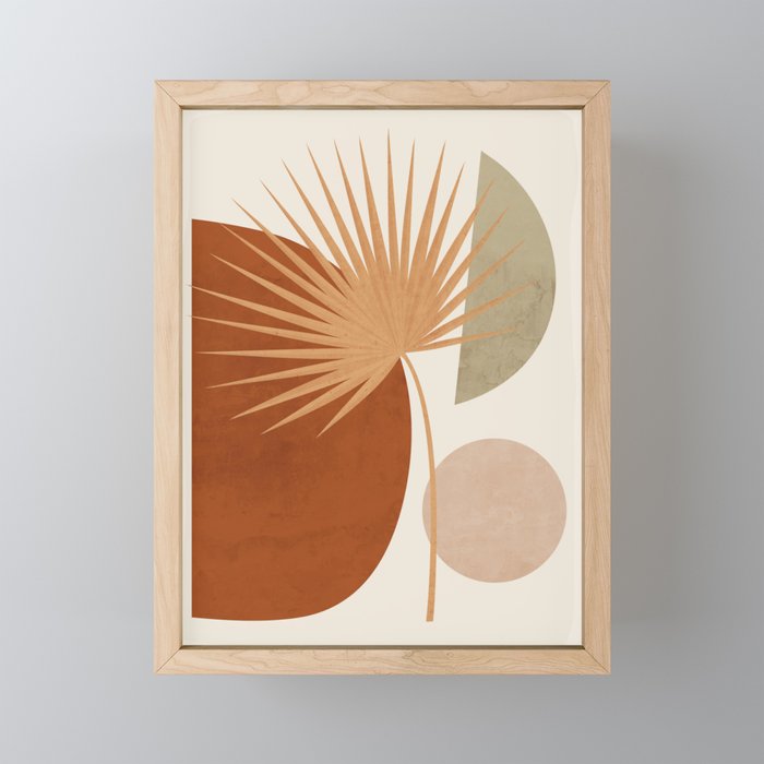 Tropical Leaf- Abstract Art 14 Mini Art Print Gallery Image 1
