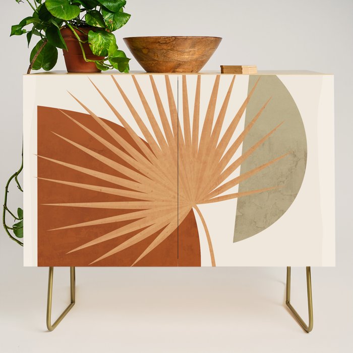 Tropical Leaf- Abstract Art 14 Credenza Gallery Image 1