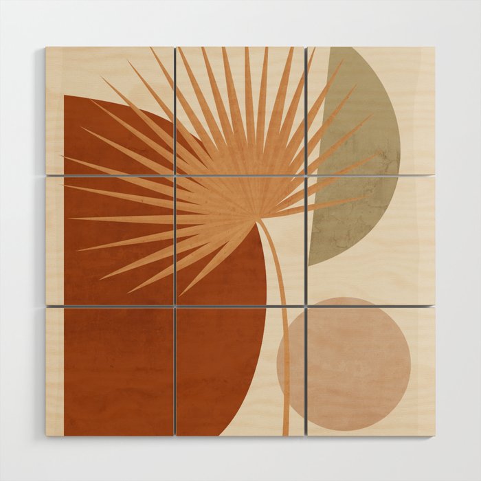 Tropical Leaf- Abstract Art 14 Wood Wall Art Gallery Image 1