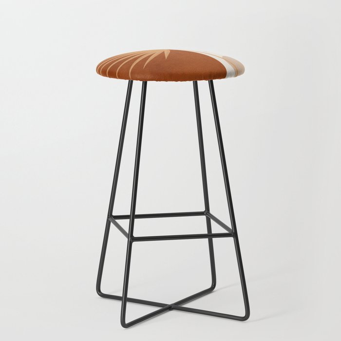 Tropical Leaf- Abstract Art 14 Stool Gallery Image 1