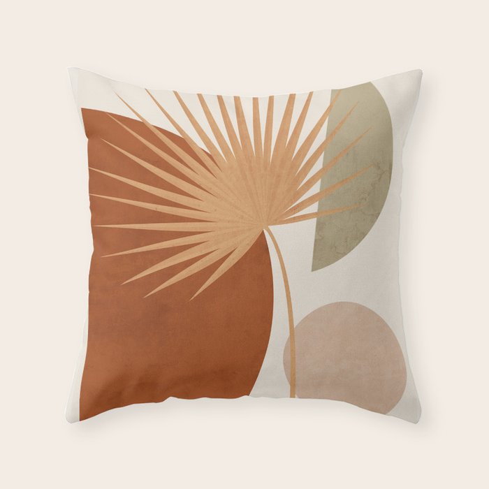 Tropical Leaf- Abstract Art 14 Throw Pillow Gallery Image 6