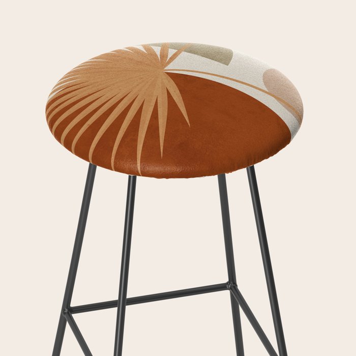 Tropical Leaf- Abstract Art 14 Stool Gallery Image 2