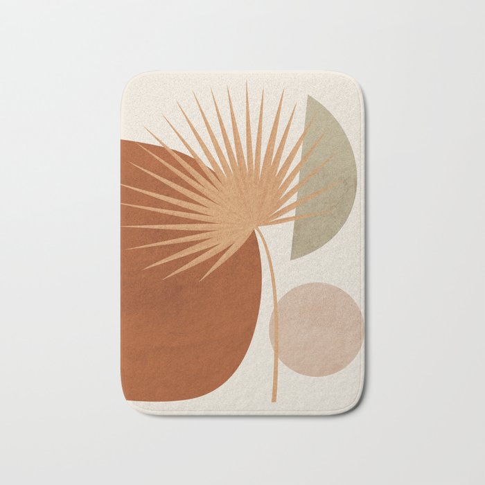 Tropical Leaf- Abstract Art 14 Bath Mat Gallery Image 1