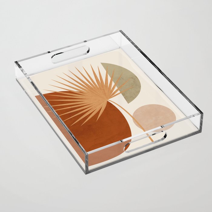 Tropical Leaf- Abstract Art 14 Acrylic Tray Gallery Image 1