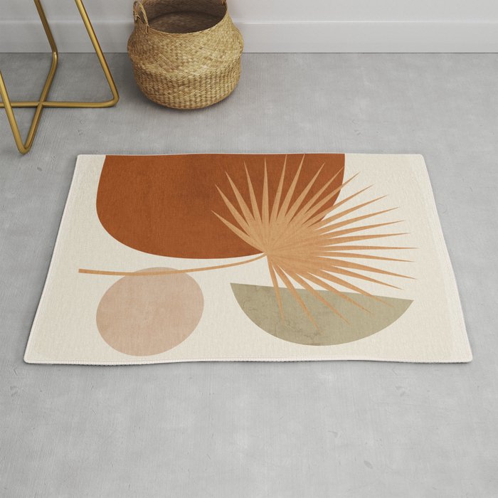 Tropical Leaf- Abstract Art 14 Rug Gallery Image 1